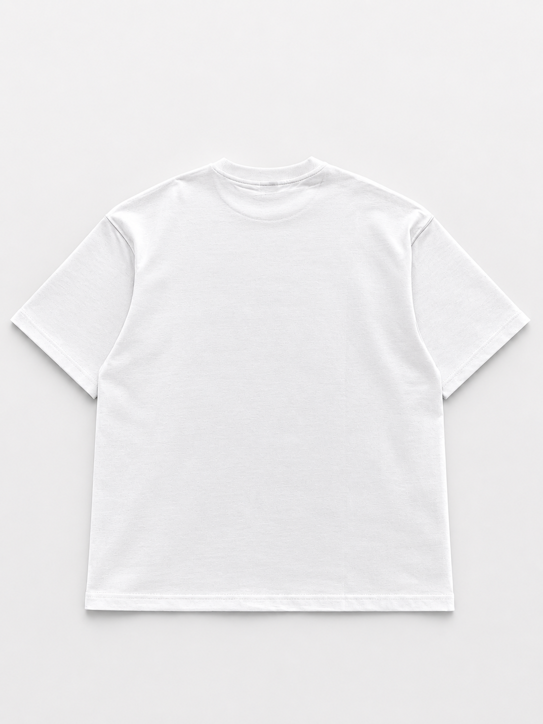 Distressed Oversize Tee — Ivory Dust