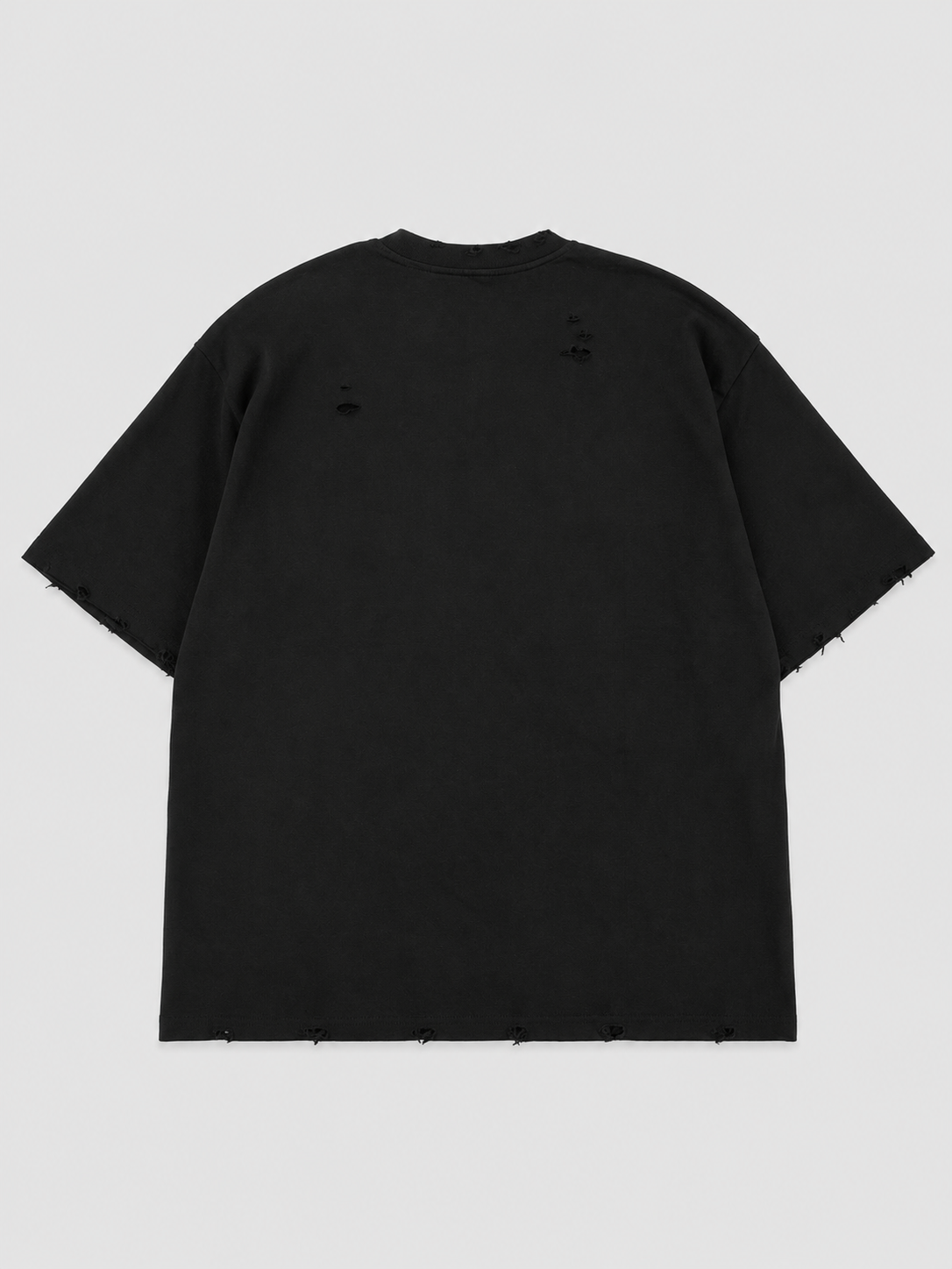 Tricou Oversize Distressed Eyelet