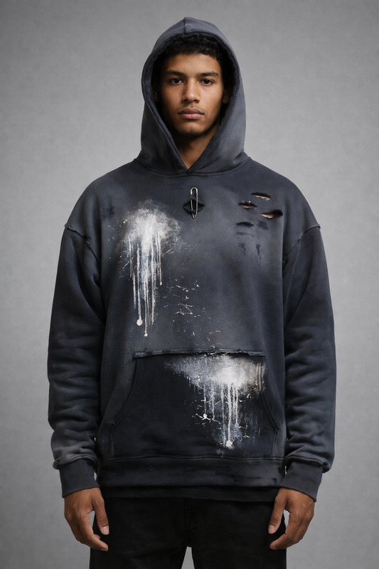 Hanorac Oversize Splatter Washed