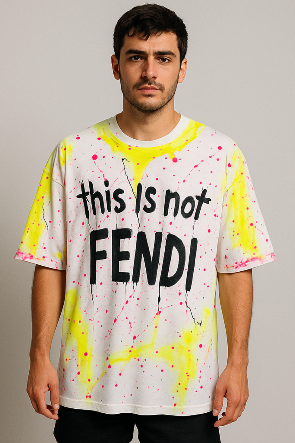 Tricou OVERSIZE This is not FENDI