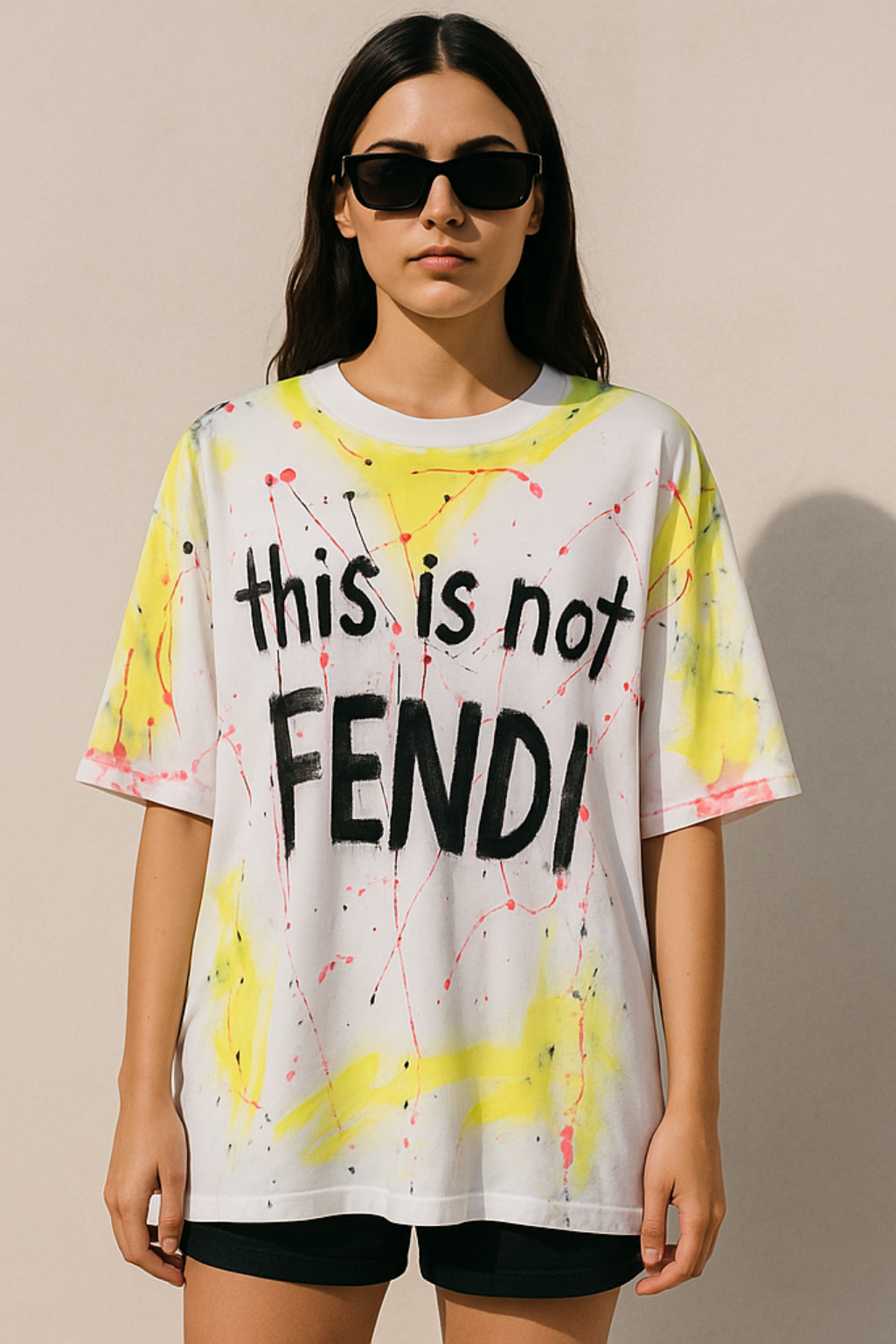OVERSIZE T-shirt This is not FENDI W