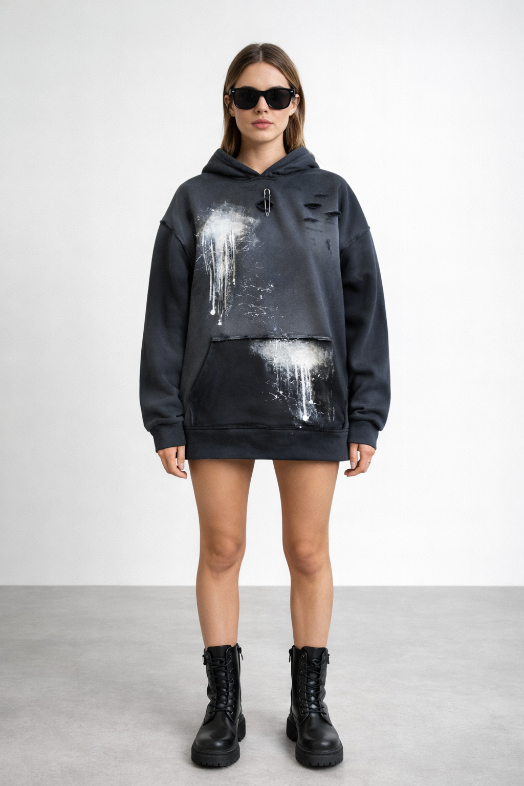 Hanorac Oversize Splatter Washed W