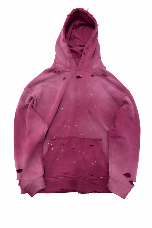 Hanorac Oversize Vintage Washed Burgundy