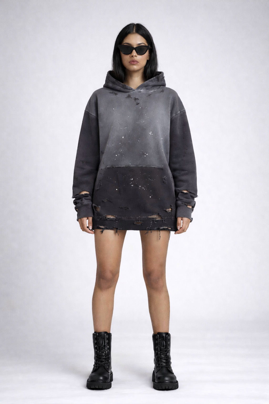 Hanorac Oversize Vintage Washed GREY W