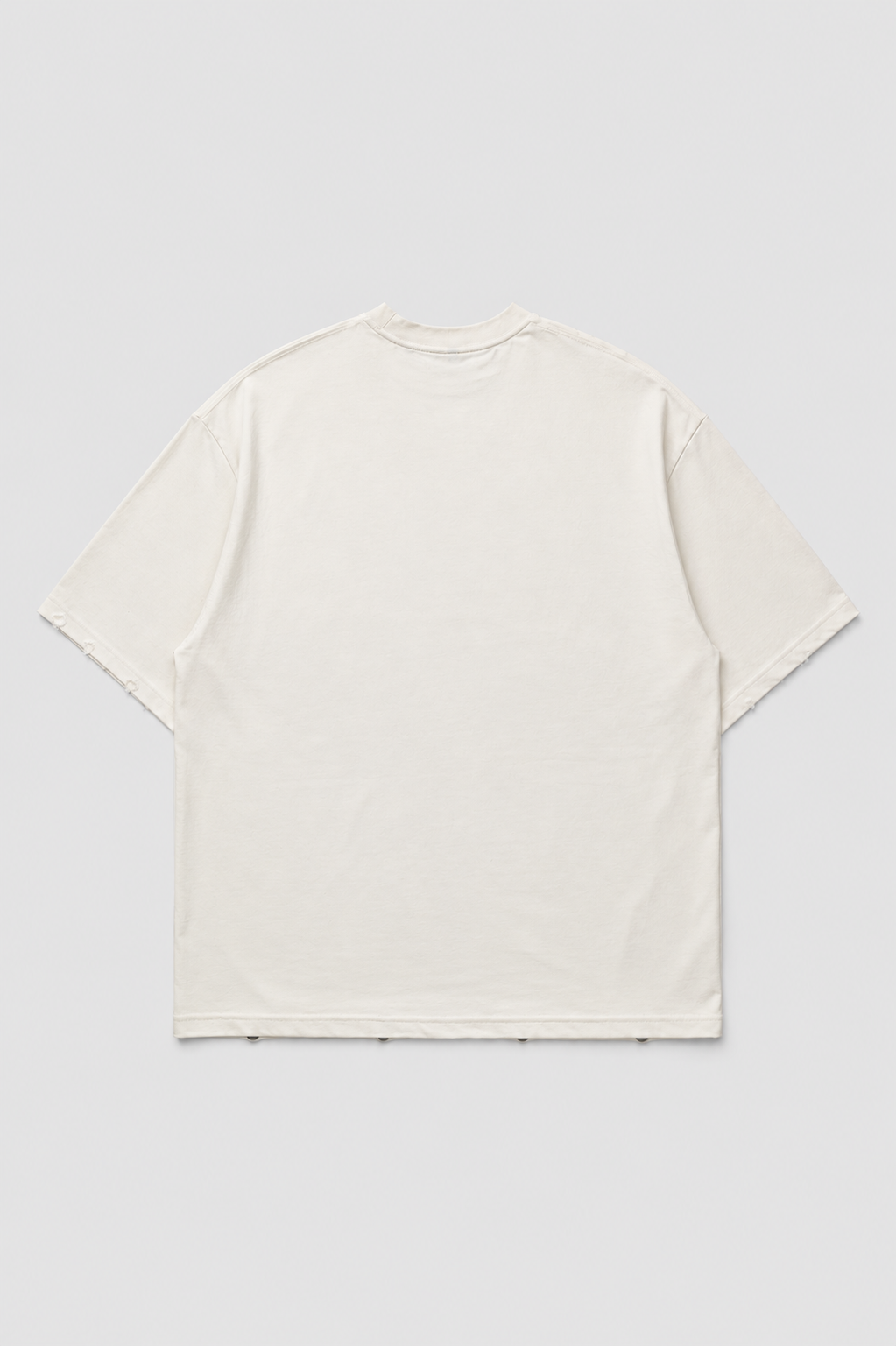 Distressed Oversize Tee — Off White Edition