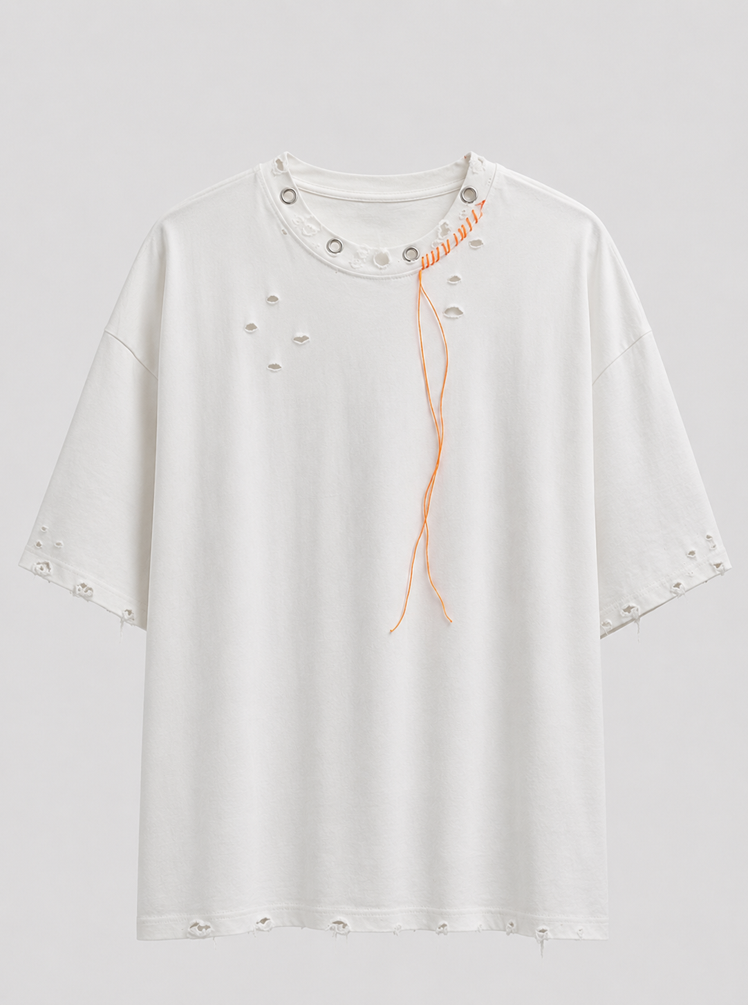 Scar Stitch Tee - White W