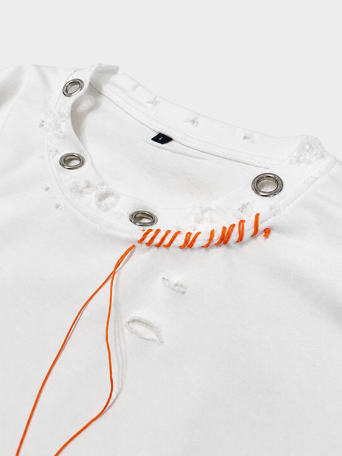 Scar Stitch Tee - White W