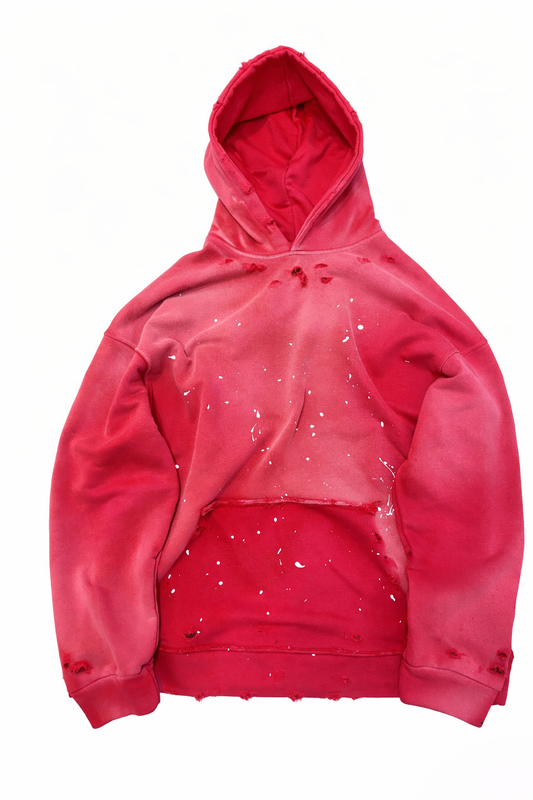 Hanorac Oversize Vintage Washed Pink