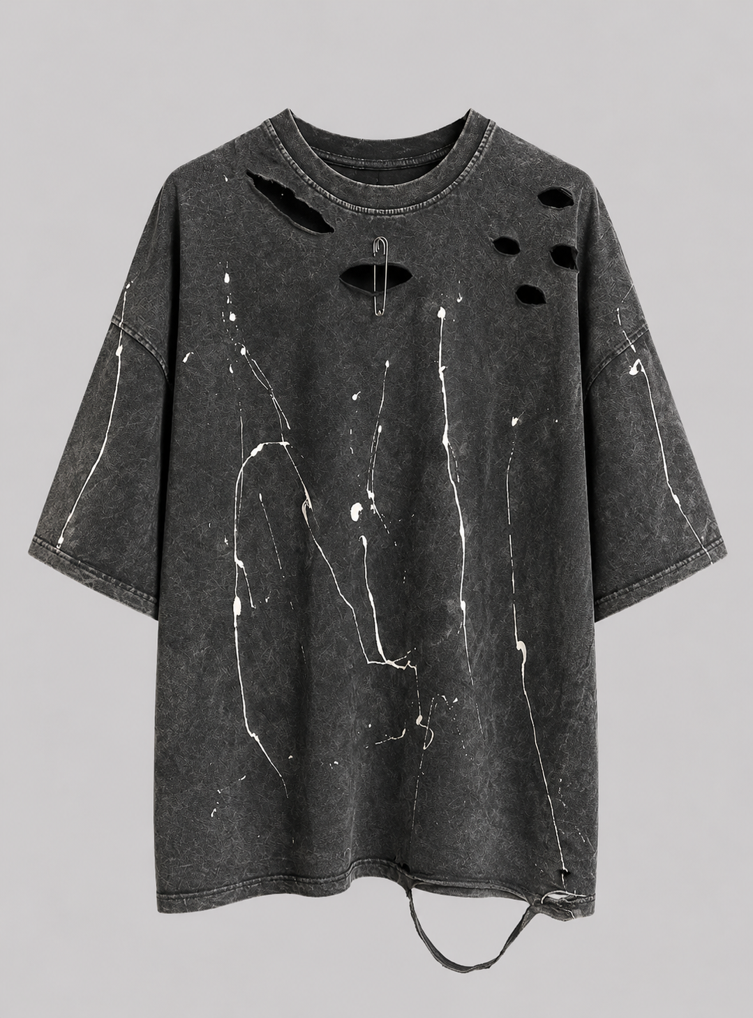 Tricou OVERSIZE Washed Destroyed