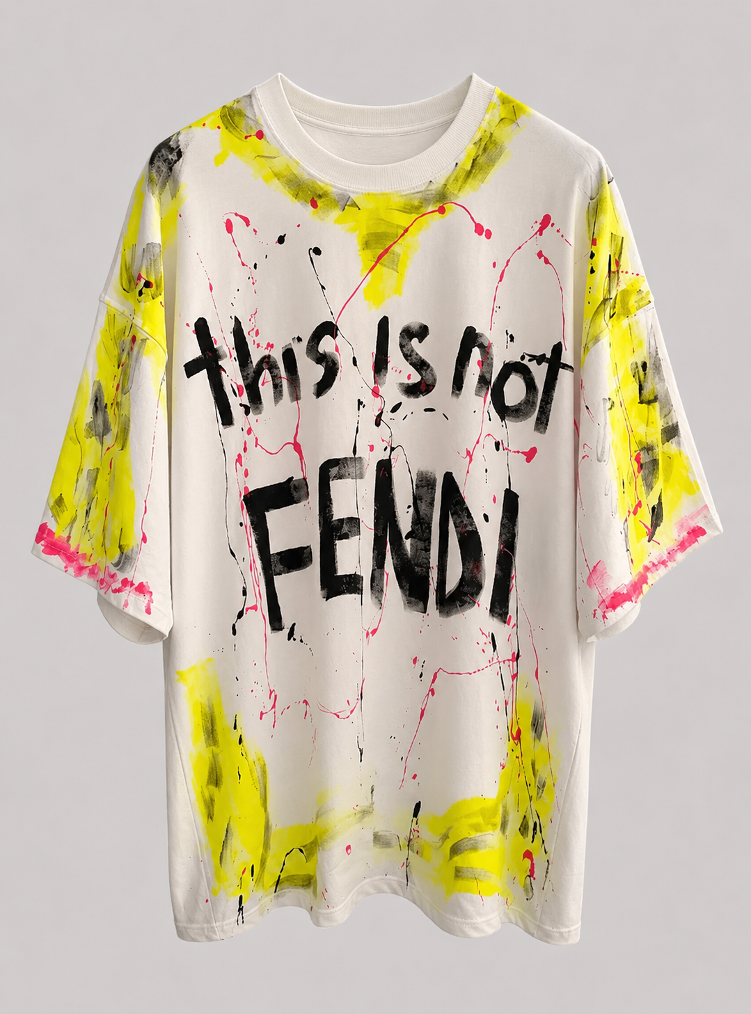 Tricou OVERSIZE This is not FENDI