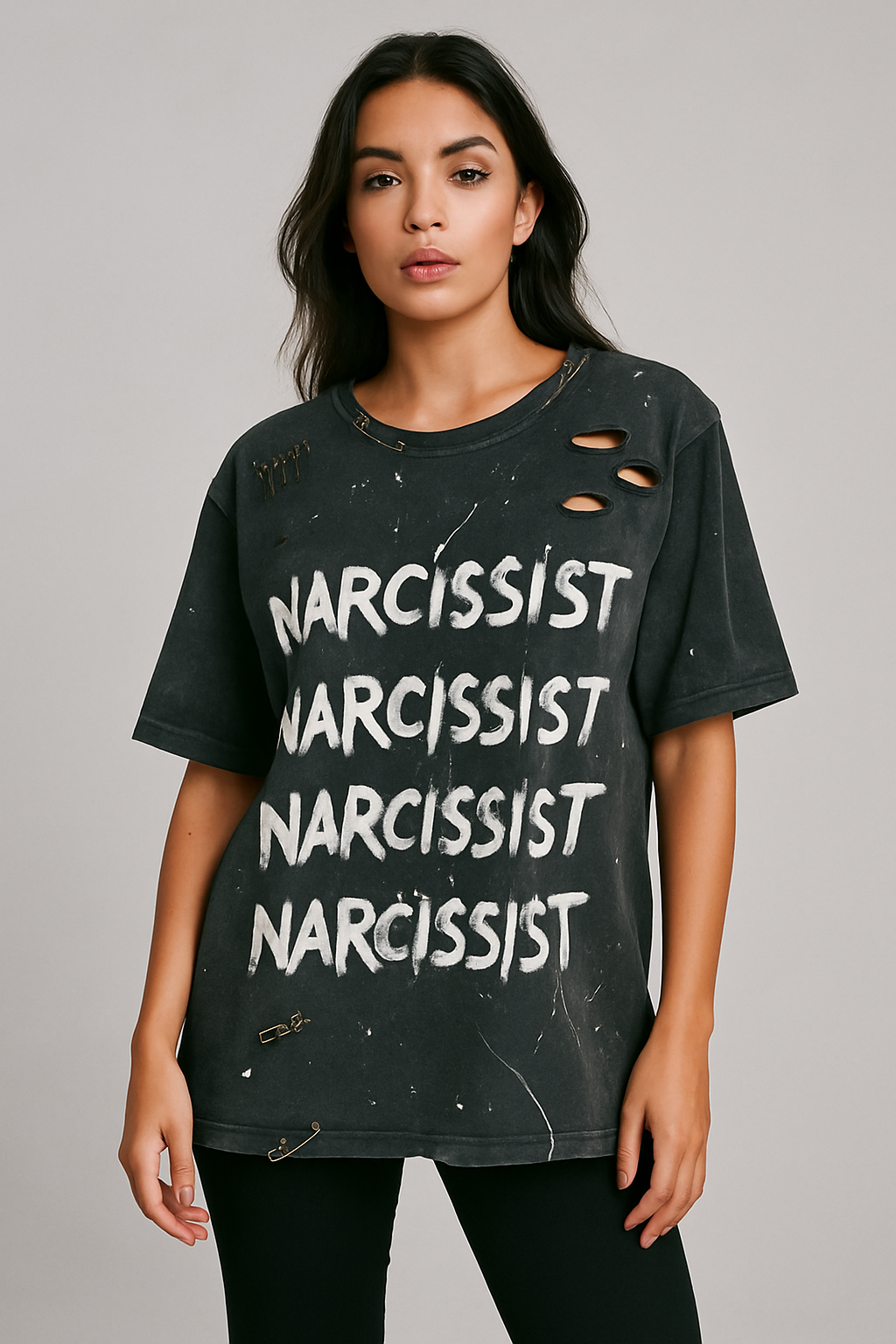 Tricou NARCISSIST Vintage Washed Oversize W