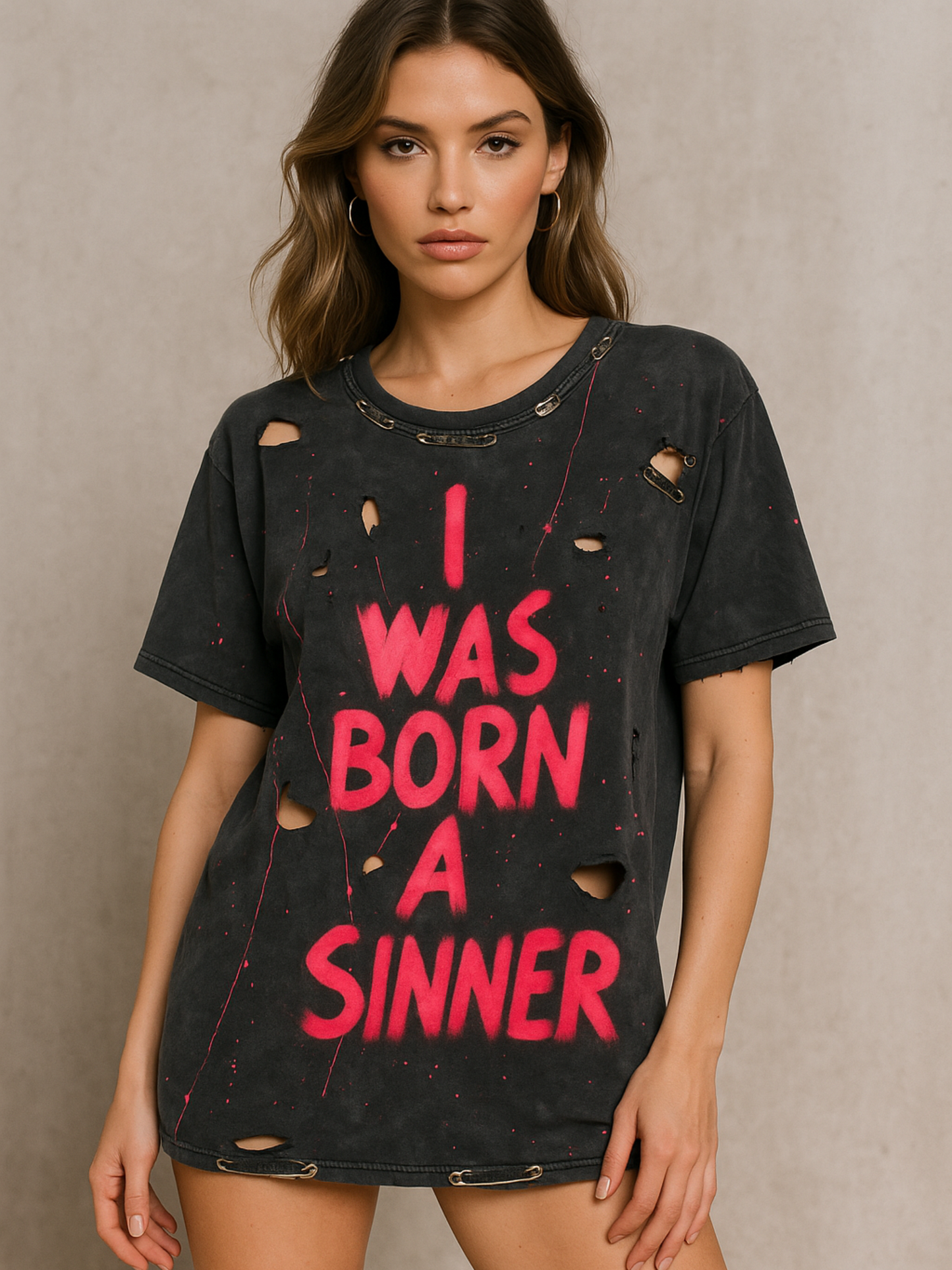 Tricou SINNER Vintage Washed Oversize W