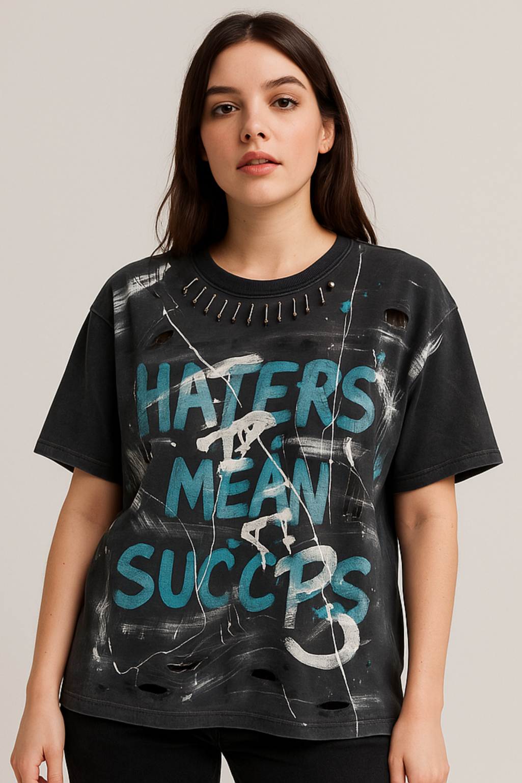 Tricou HATERS Vintage Washed Oversize W