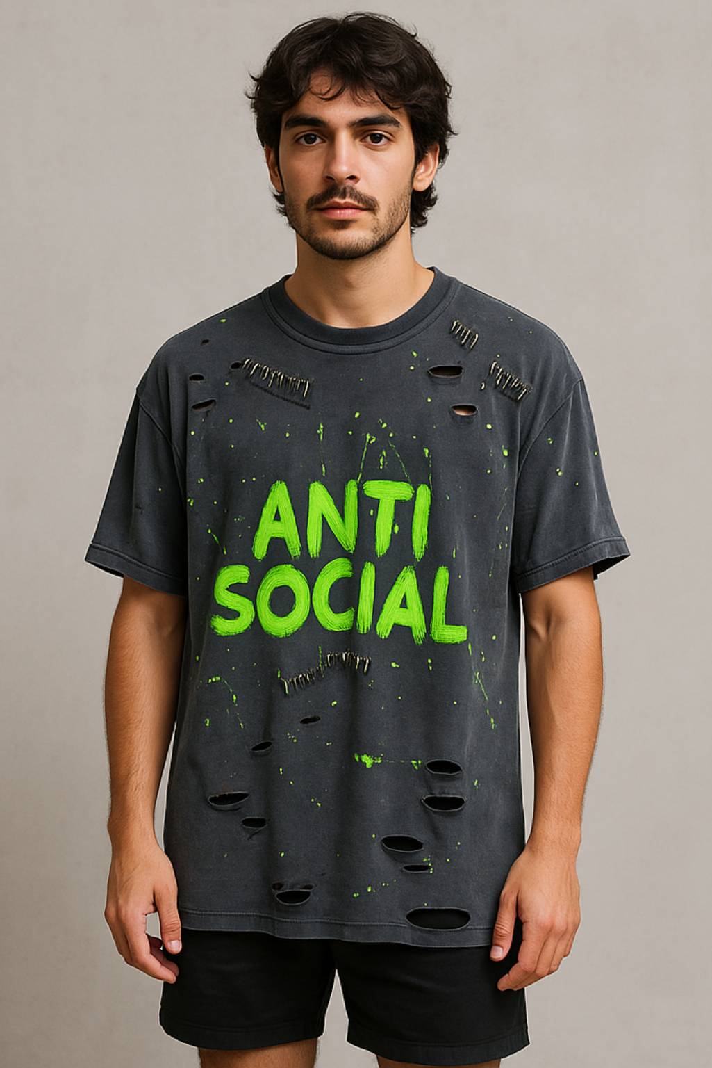 Tricou ANTI SOCIAL Vintage Washed