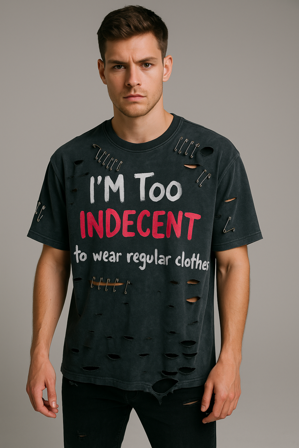 INDECENT T-shirt Vintage Washed