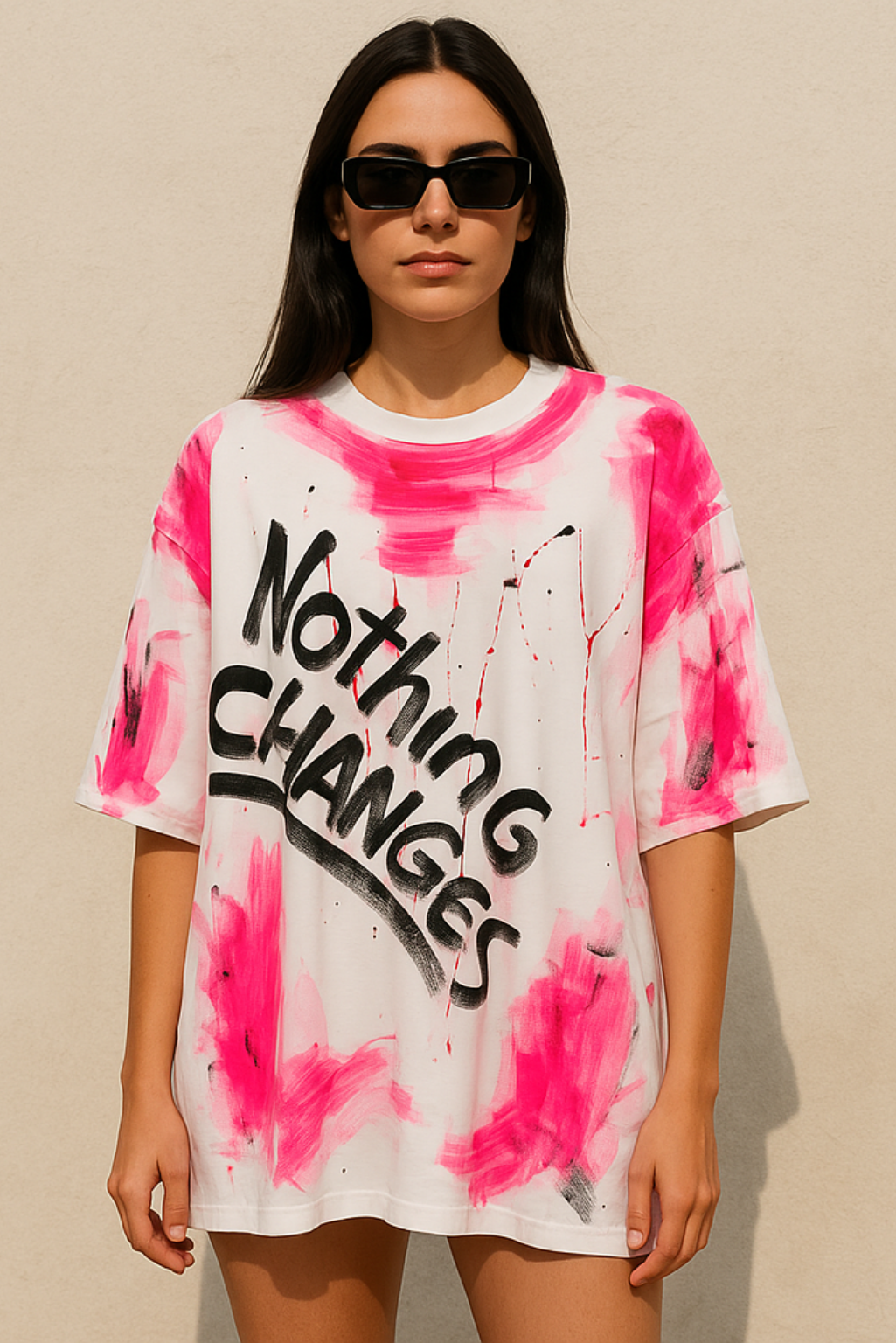 T-shirt OVERSIZE Nothing Changes W