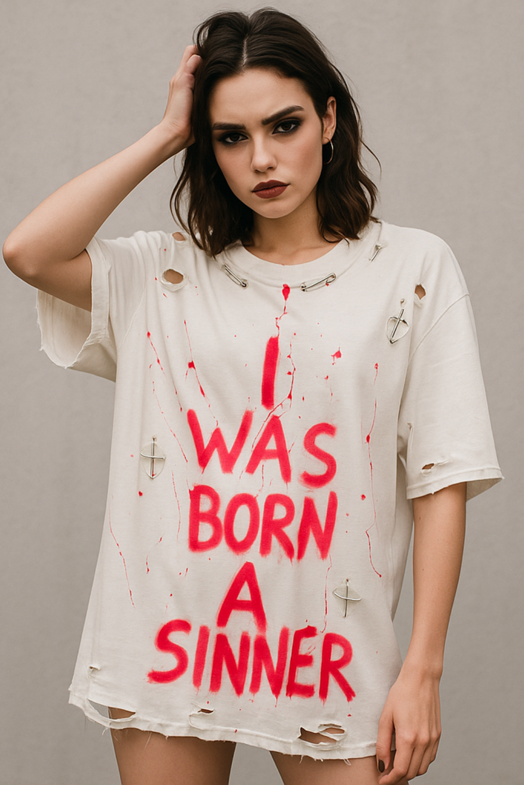 Sinner White T-shirt W