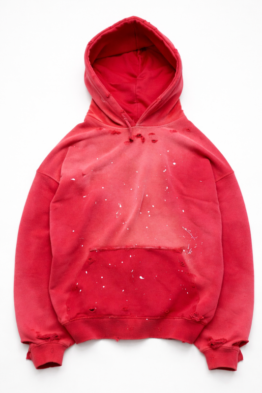 Hanorac Oversize Vintage Washed Pink