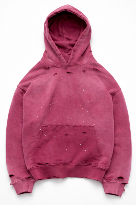 Hanorac Oversize Vintage Washed Burgundy