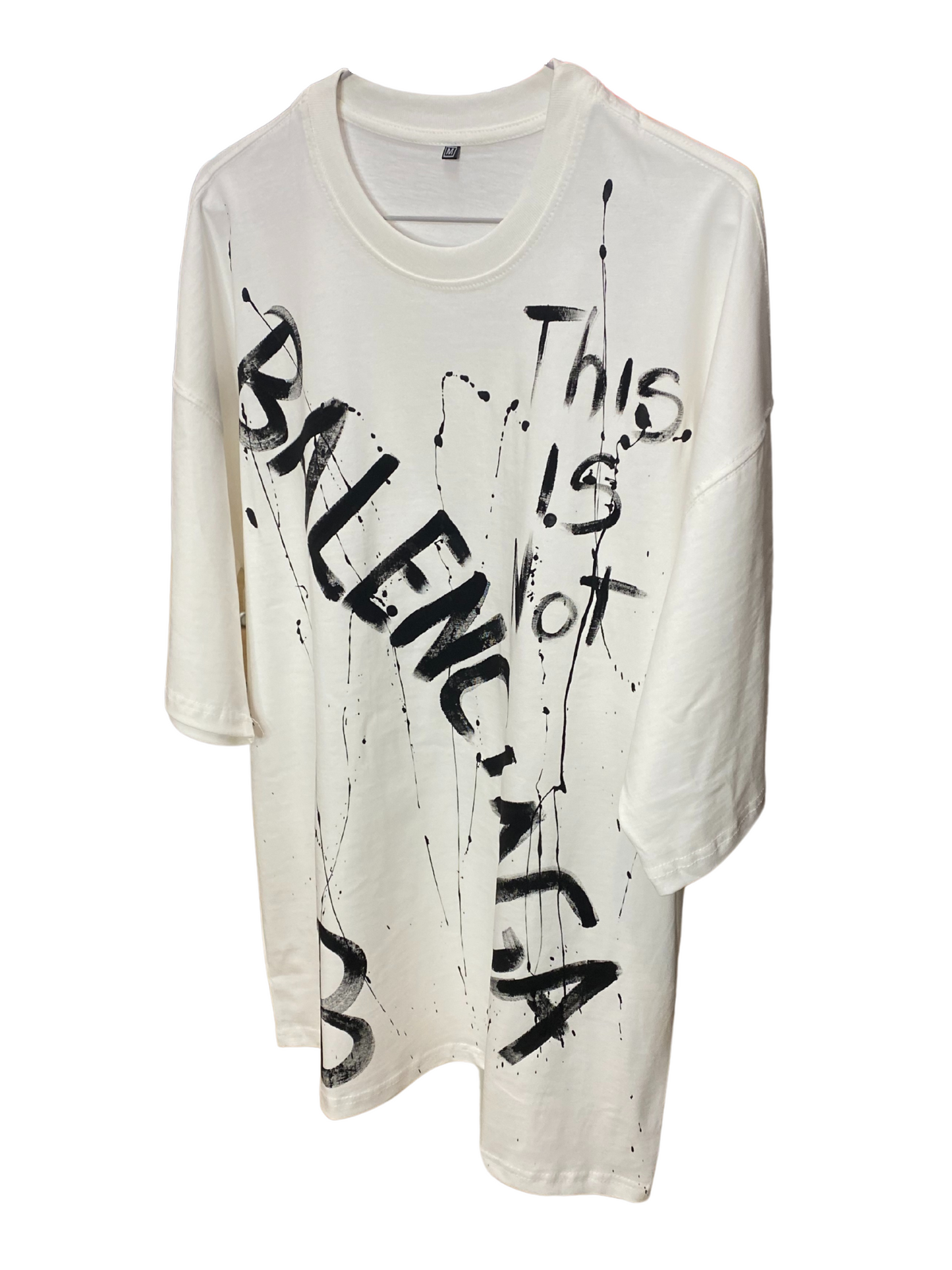 T-shirt White This is not Balenciaga