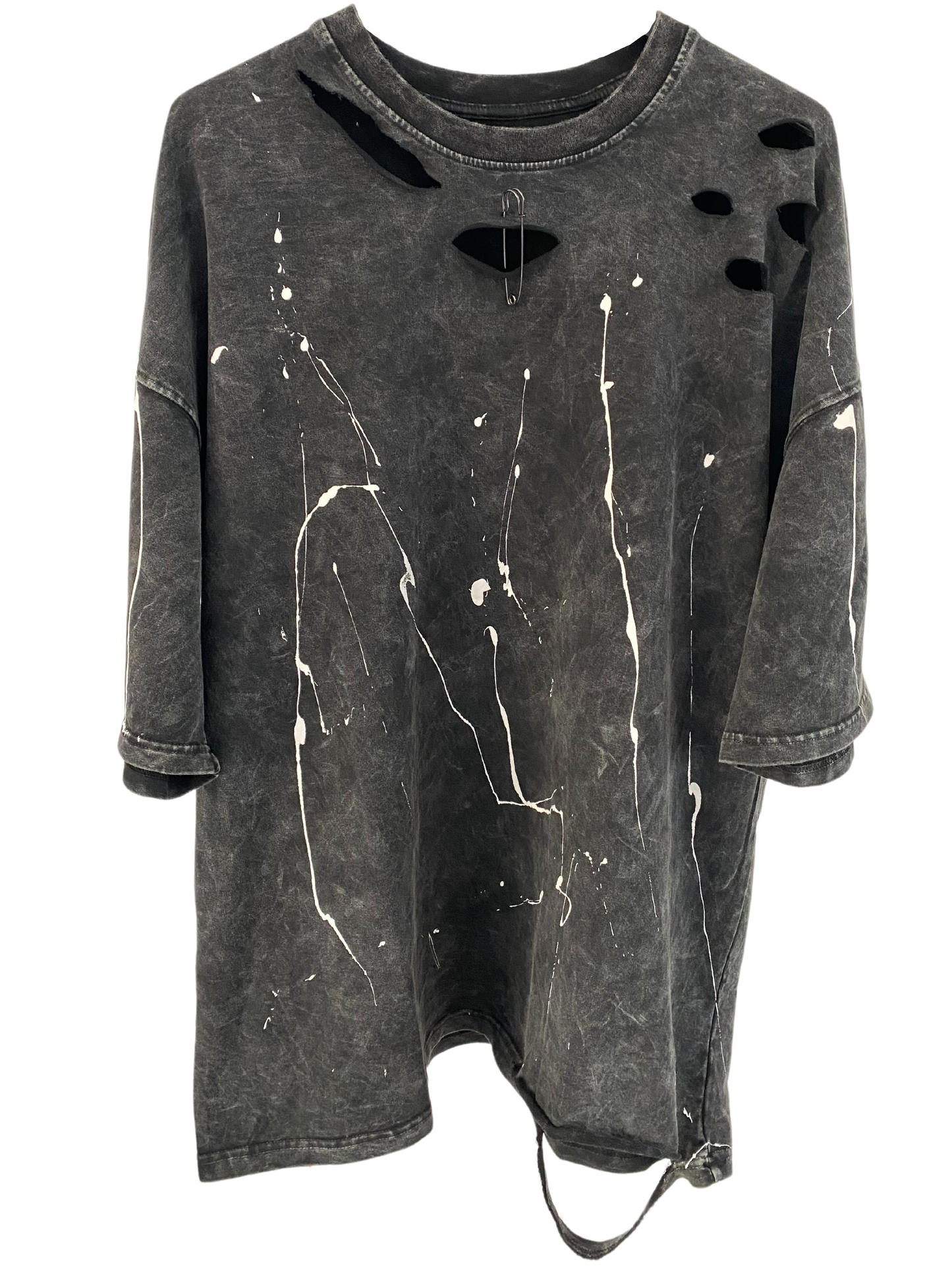 T-shirt OVERSIZE Washed Destroyed W