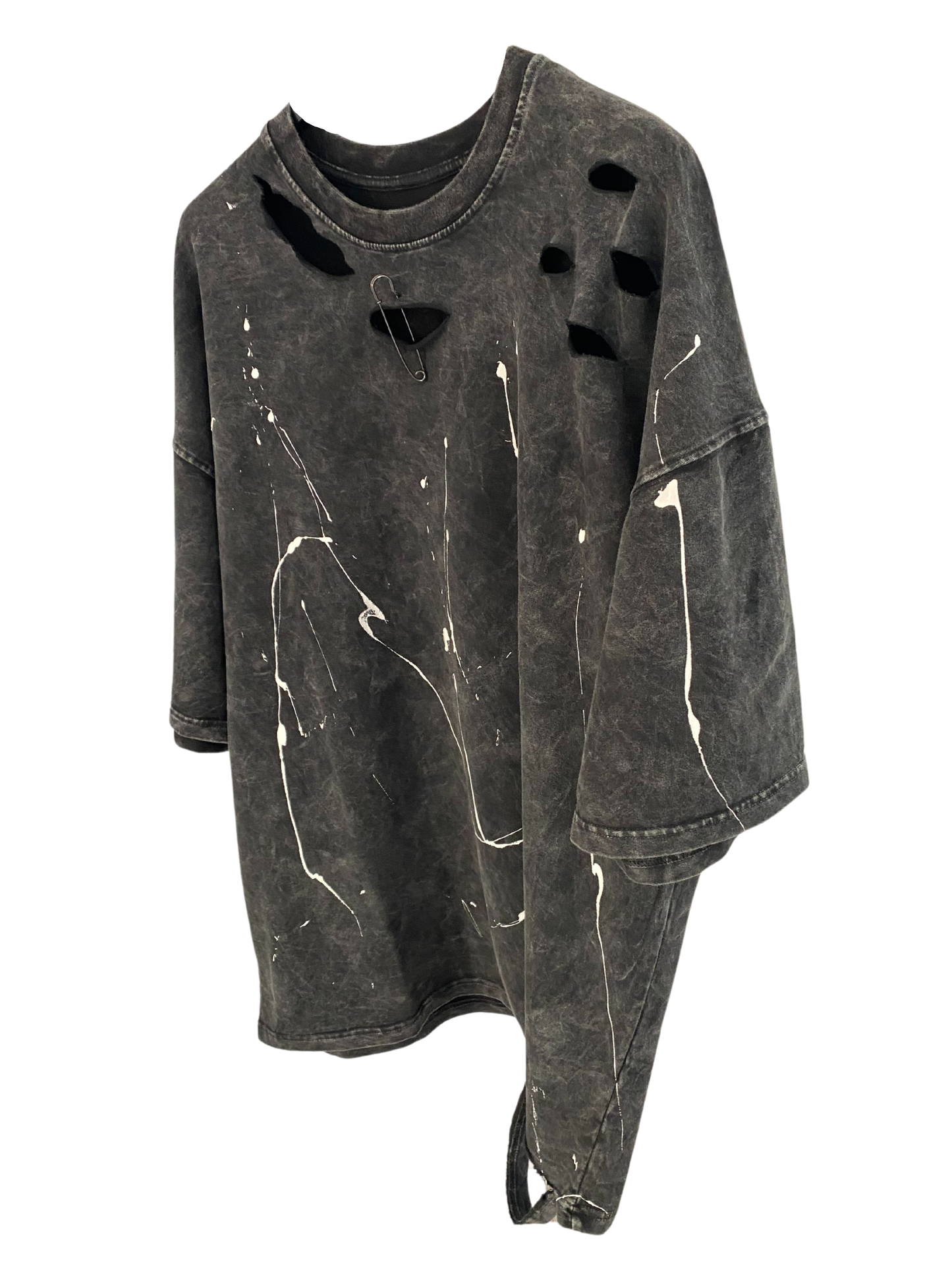 T-shirt OVERSIZE Washed Destroyed W